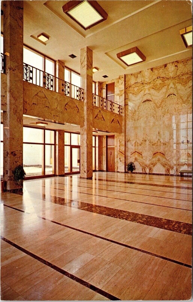 Interior View Eisenhower Presidential Library Abilene Kansas KA Postcard Unused