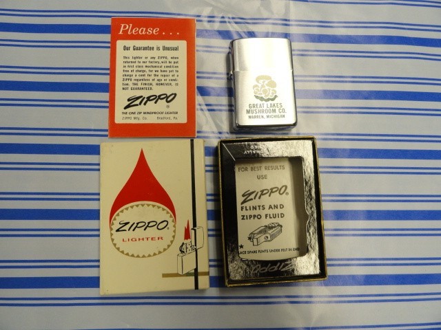 Vintage 1963 Zippo advertisement Rare  MI Lighter w/ Original Box