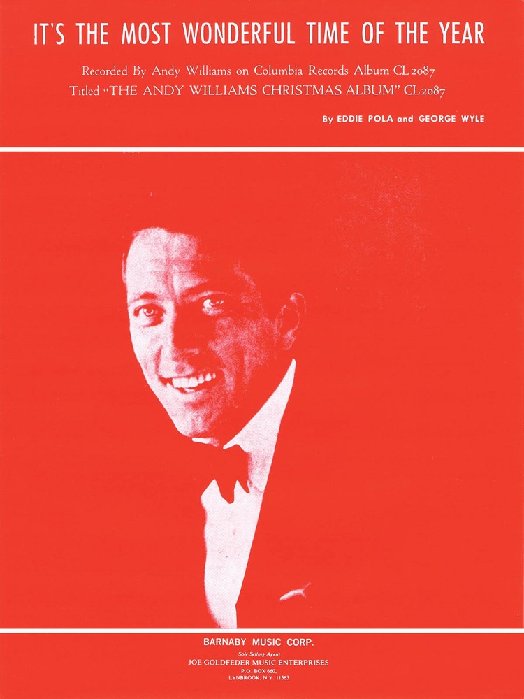 It's the Most Wonderful Time of the Year Song for Piano Vocal Sheet Music Lyrics