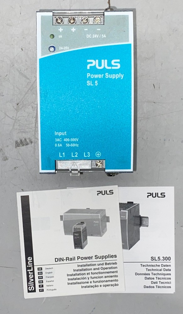 PULS SL5.300 DIN Rail Power Supply 3-phase, 120W power supply unit