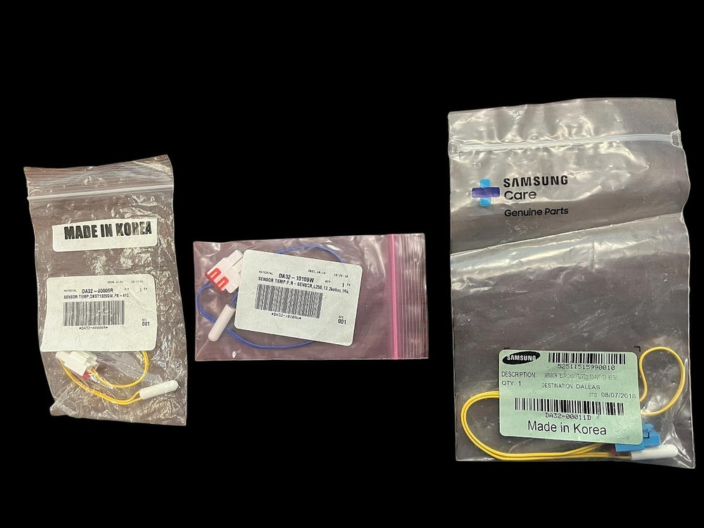 3 Samsung Refrigerator DA32-00006R, DA32-10109W & DA32-00011D Temp Sensors  47D