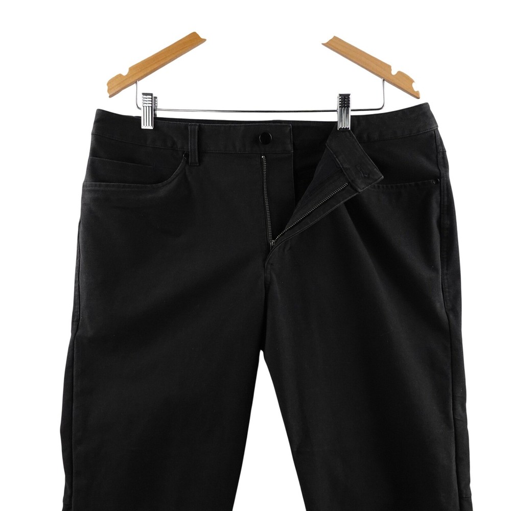 Lululemon ABC Pants Men's 36 Black Slim Fit Stretch Tech Casual Trousers