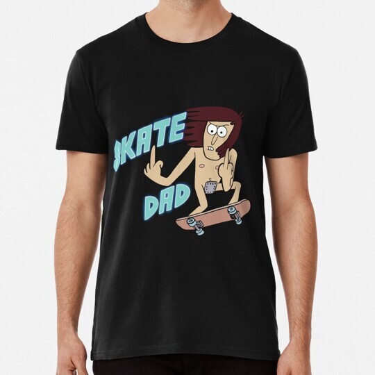 Skate Dad S to 5XL Made in the USA T-Shirt