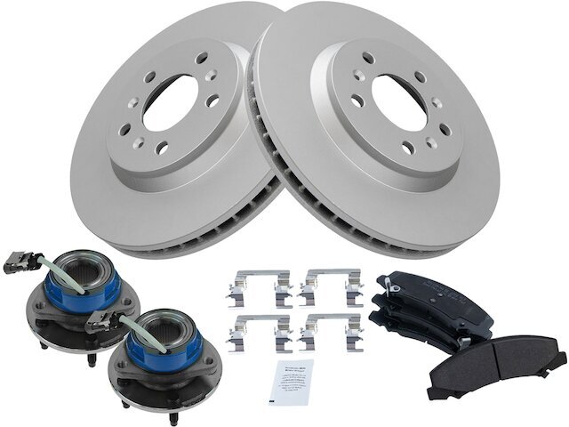 Buick Lucerne 2006-2011 Front Brake Pad Rotor & Wheel Hub Kit 32CPTS