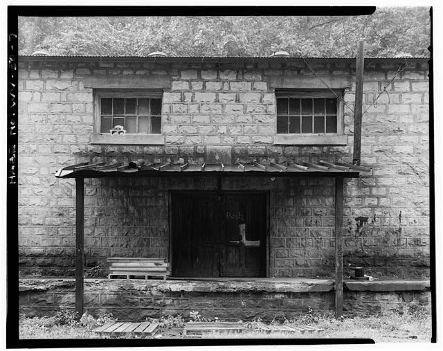 7. VIEW SOUTH, DETAIL NORTH DOORWAY - Ethel Coal Company & Supply Building,