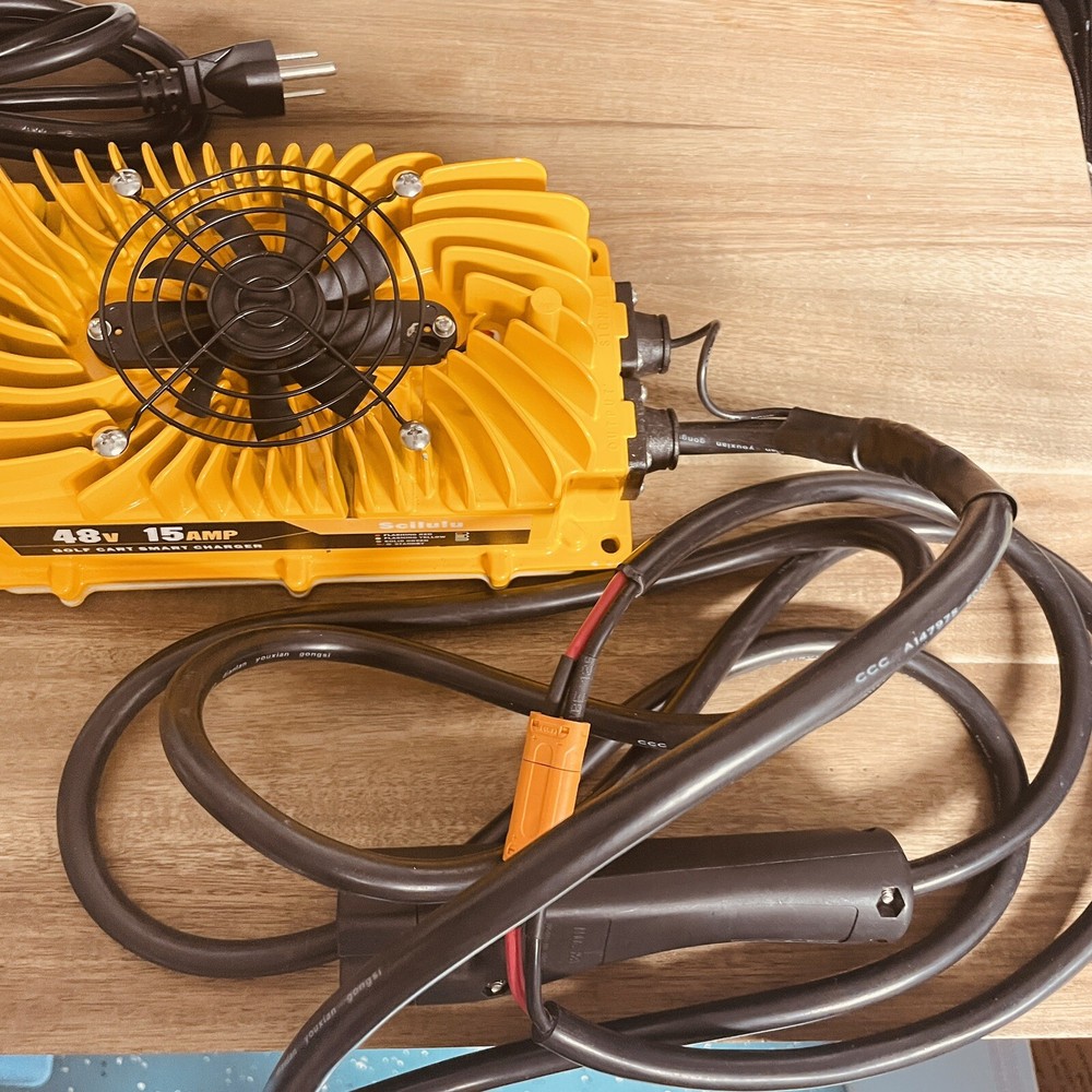 Scilulu Aluminum Alloy 48 Volt 15 Amp EZGO RXV/TXT Golf Cart Battery Charger