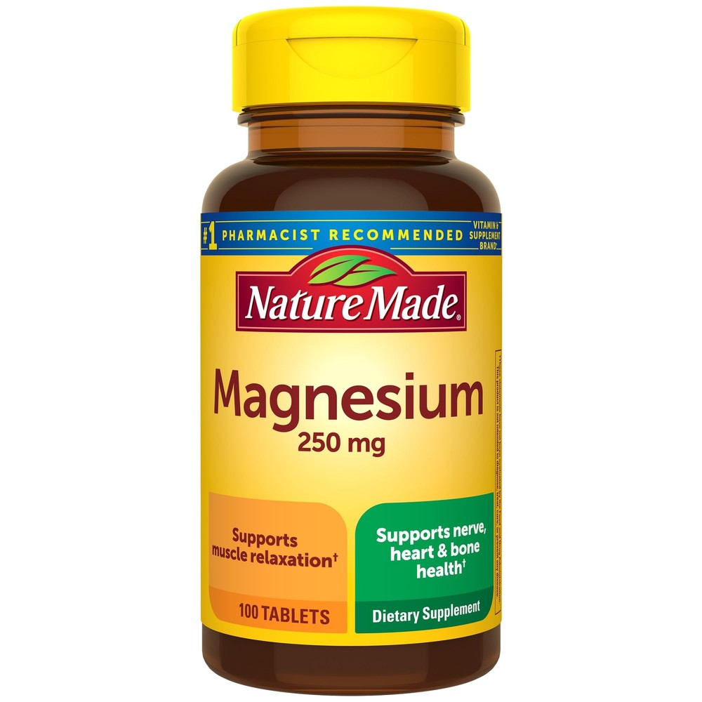 Magnesium Oxide 250 mg Magnesium Supplement for Muscle Heart Bone and Nerve H...