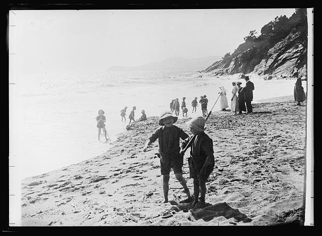 Cavalaire France 1918 Tubercular Children at Beach Hospital American Red Cross
