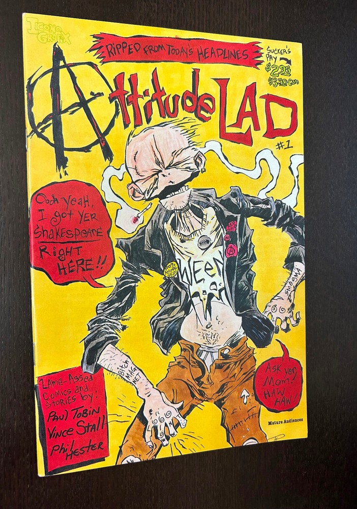ATTITUDE LAD #1 (Iconografix Comics 1992) -- Independent -- VF
