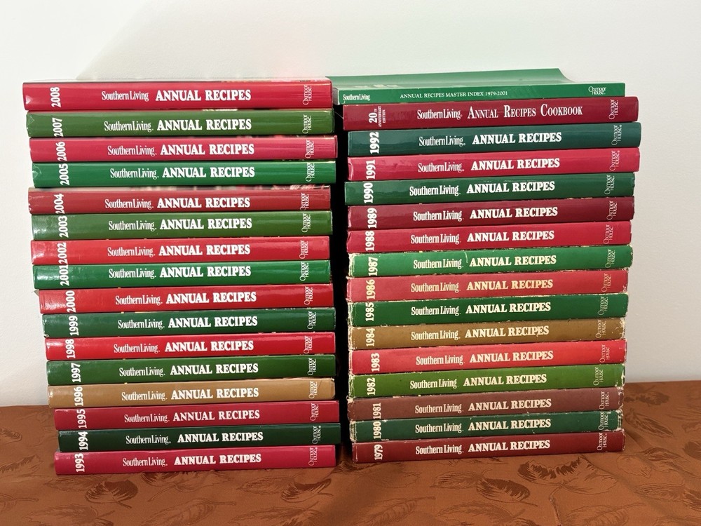 Southern living annual Recipe Cookbook Lot 1979-2008