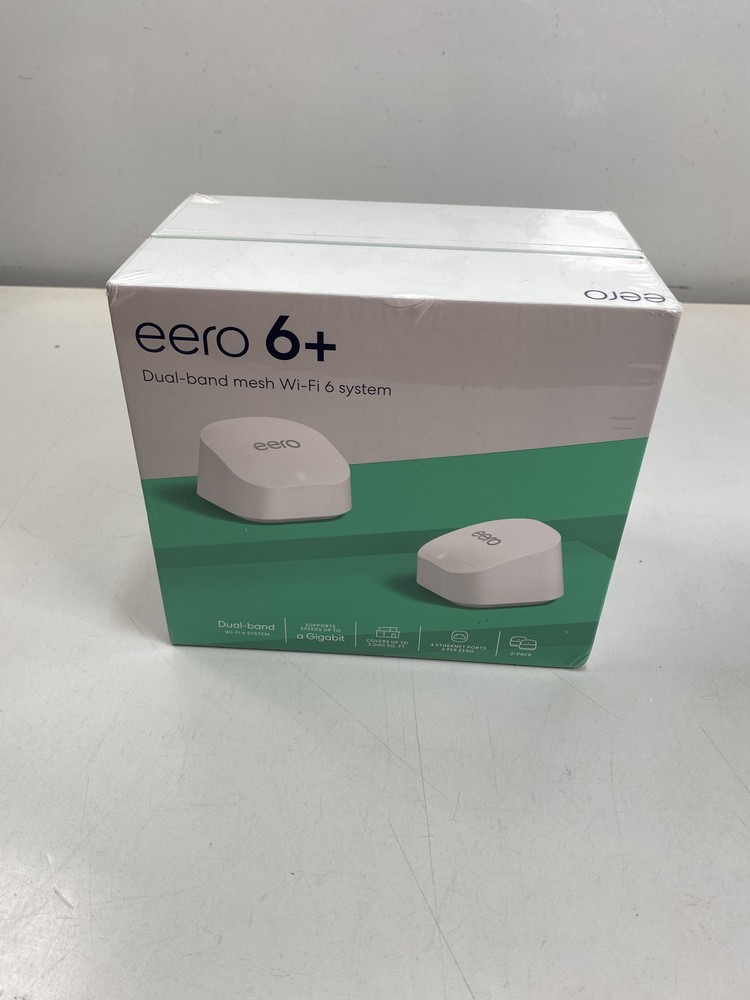 Eero 6+ AX3000 WiFi 6 Mesh Network 2-Pack - White