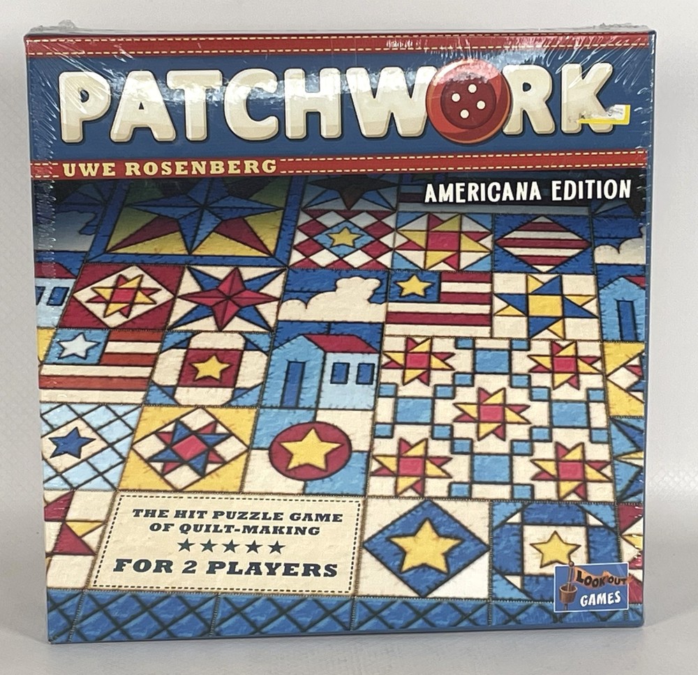 Patchwork Americana Edition Board Game Lookout Games Uwe Rosenberg 2 Players New