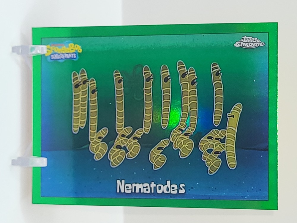 2025 Topps Chrome Spongebob kelp green refractor Nematodes