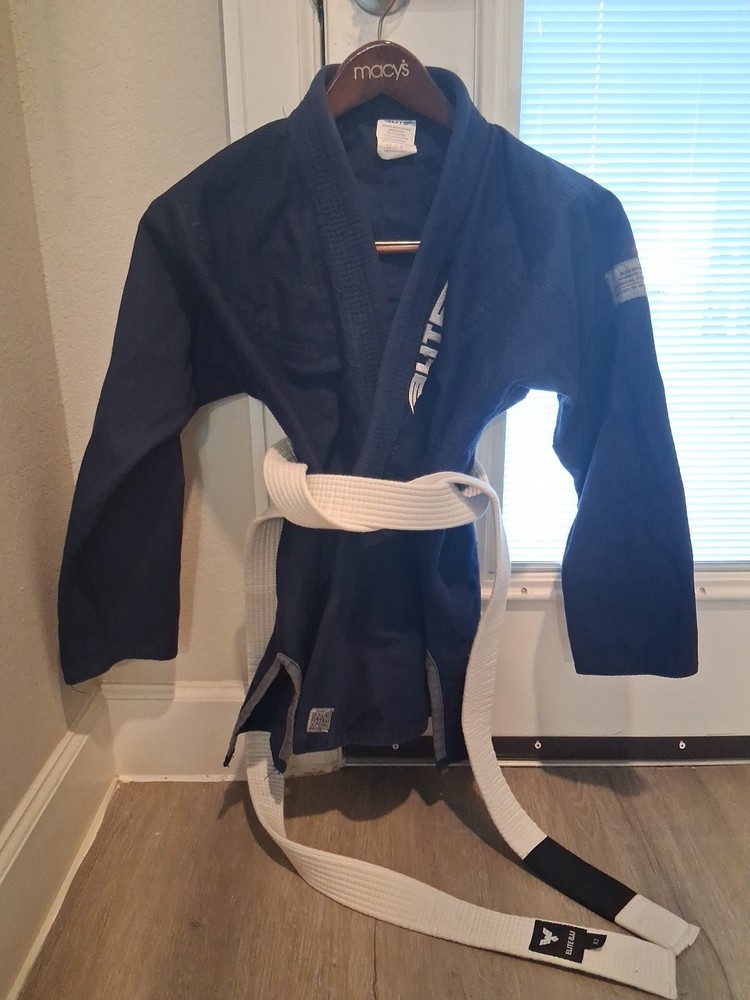 Elite Sport Gi Kimono Uniform Set Blue Brazilian Jiu Jitsu BJJ MMA Grappling