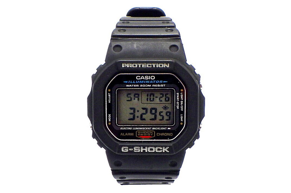 Casio G-Shock DW-5600E-1 Quartz Watch 43mm Water Resistant Used
