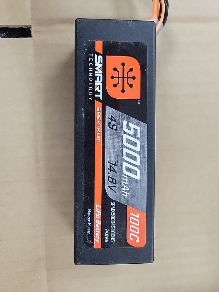 Spektrum X50004S100H5 14.8v 5000mah 4s 100c Smart Hardcase LiPo Battery: Ic5
