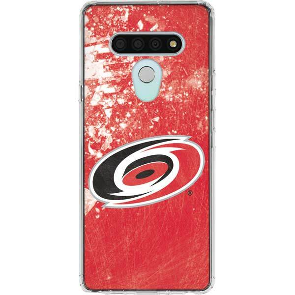 NHL Carolina Hurricanes LG Stylo 6 Clear Case - Carolina Hurricanes Frozen