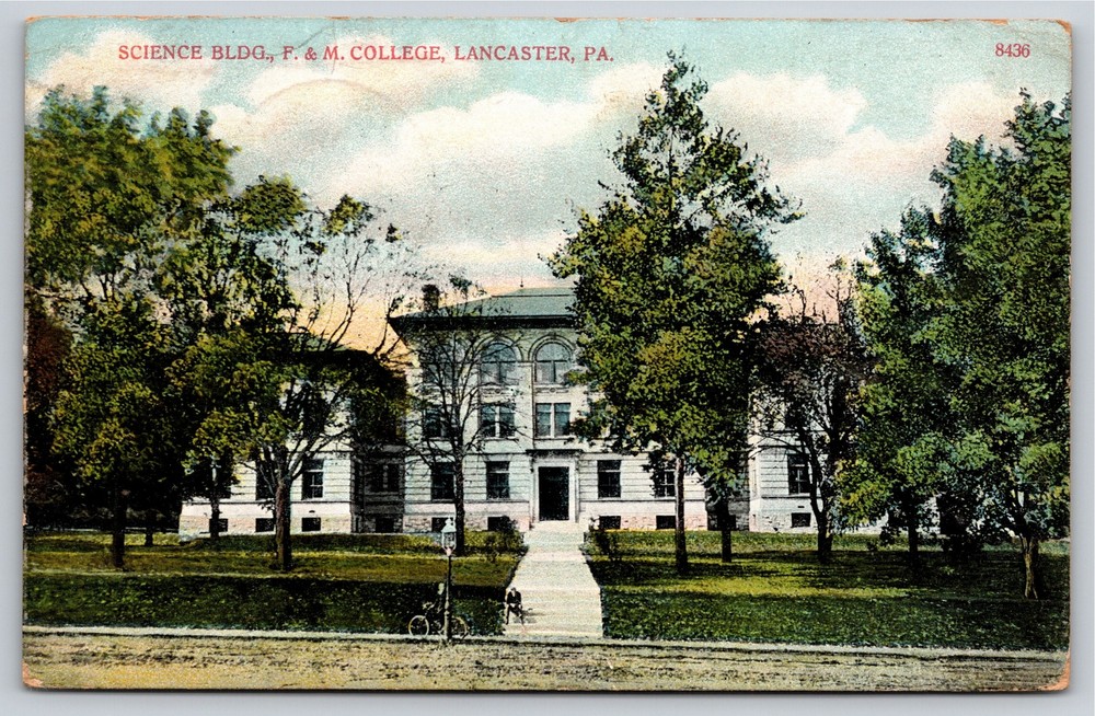 Lancaster Pennsylvania~Science Building F&M College~Vintage Postcard