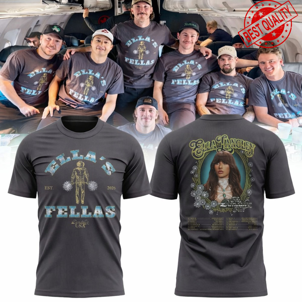Ella's Fella Ella Langley The Dandelion Tour 2026 T-Shirt Charcoal S-3XL