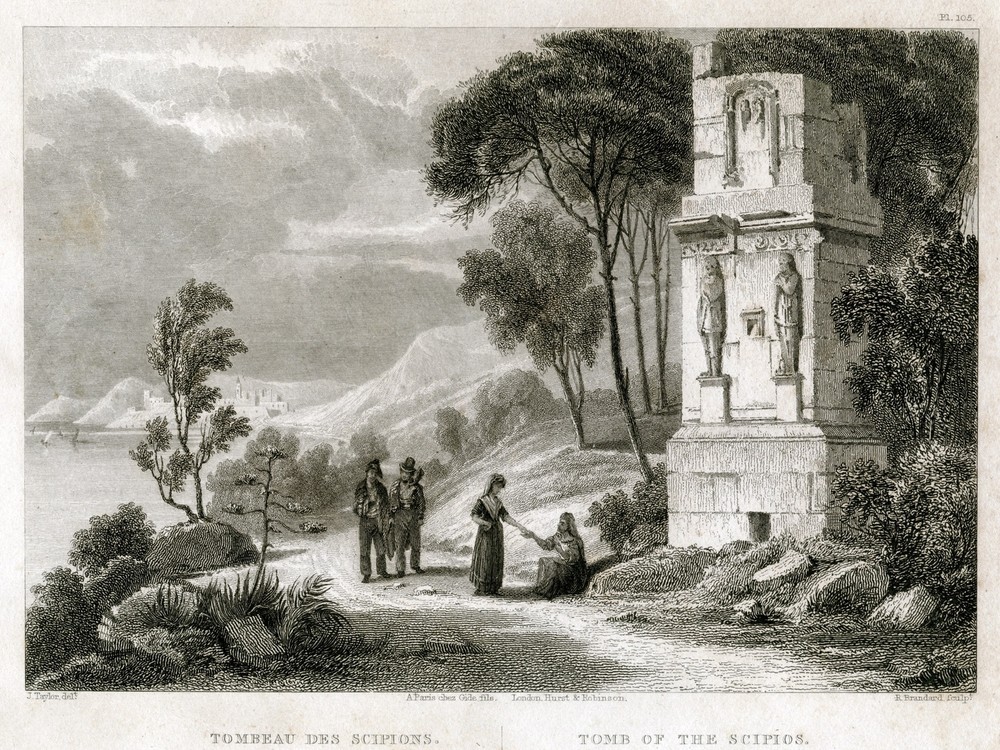 Tomb of the Scipios Decorative Poster. Graphic Art. Wall Interior Design 2544
