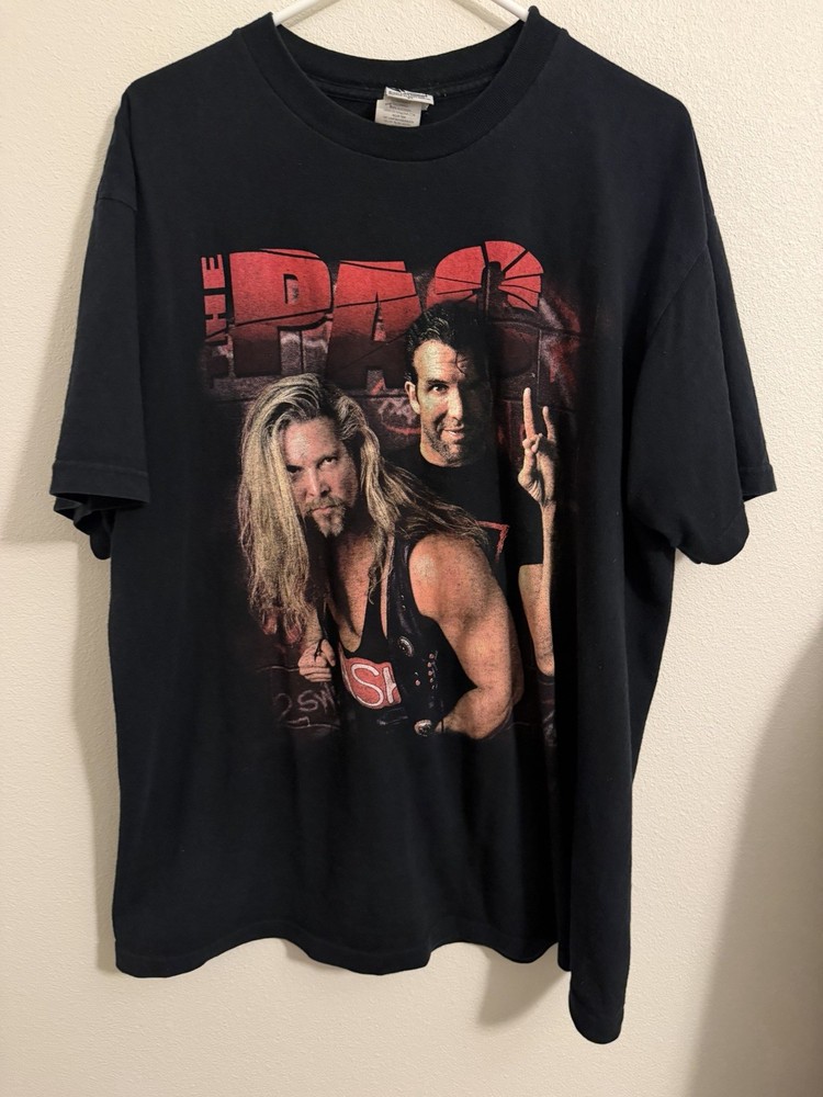 Vintage 1999 WCW NWO The PAC Kevin Nash Razor Ramon T Shirt XL Wolfpack