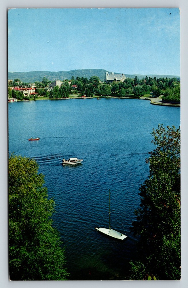 c1969 Postcard: Ste Agathe-des-Monts Quebec Canada Boats On Lake