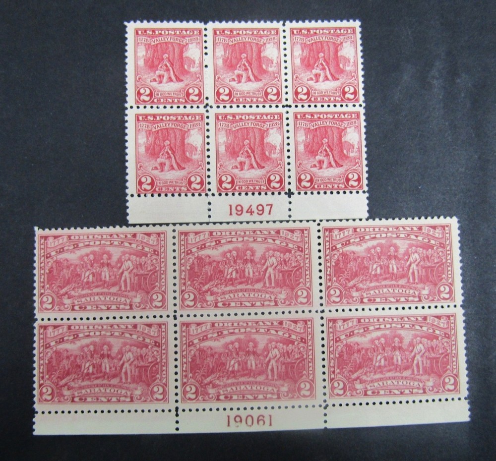 nystamps US Plate Block Stamp # 644 645 Mint OG NH P # Block    Y22x3738