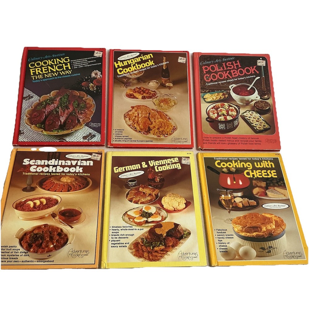 Vintage Culinary Arts Institute Cookbook Lot of 6 Adventures in Cooking 1982