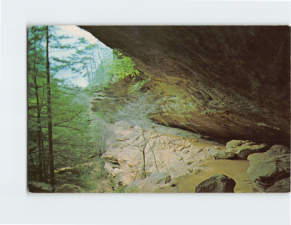 Postcard Old Man's Cave Logan Ohio USA