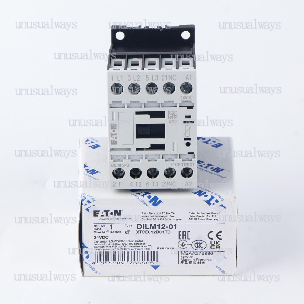 NEW 1PCS Eaton Contactor DILM12-01(24VDC)