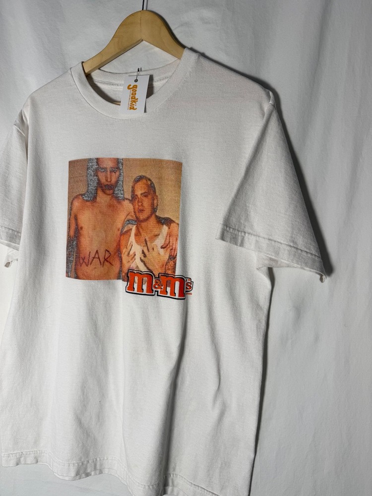 Vintage Marilyn Manson & Eminem White T-Shirt