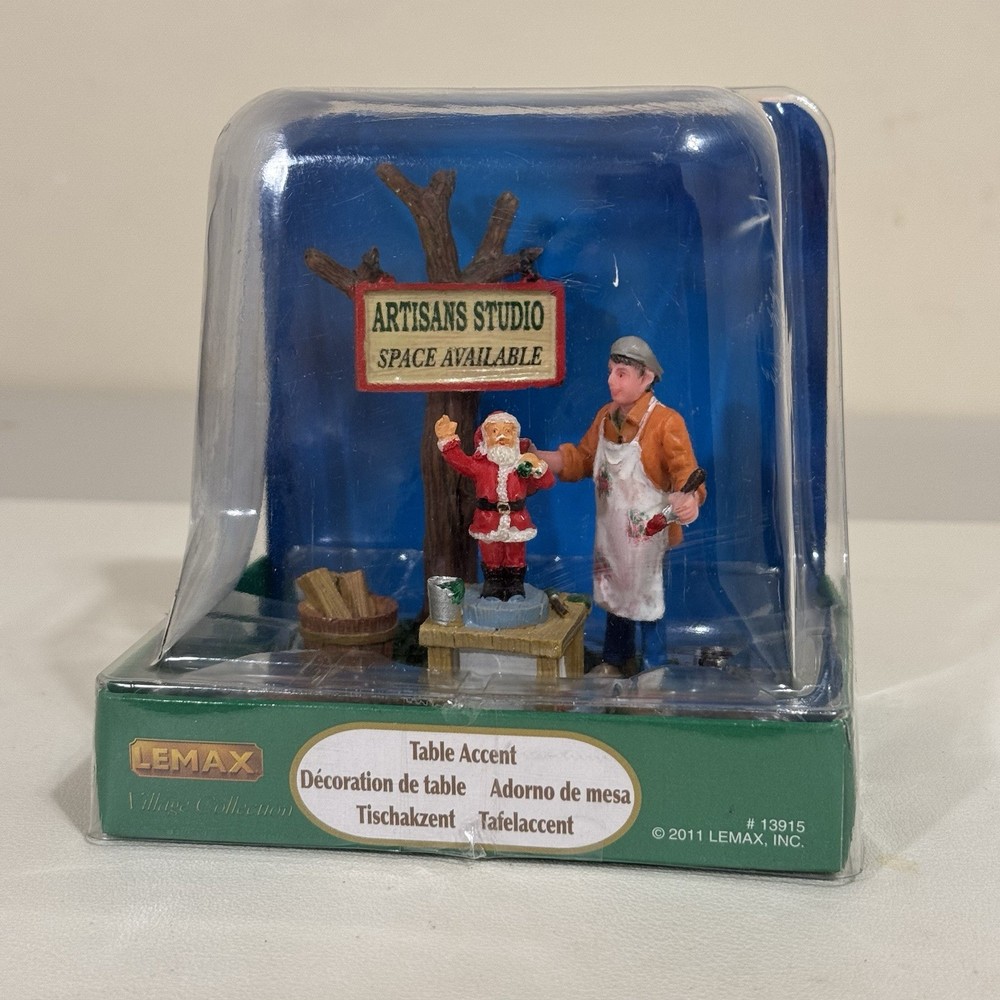 Lemax  Artisans Studio Table Accent Christmas Village House Accessory 13915 2011-image