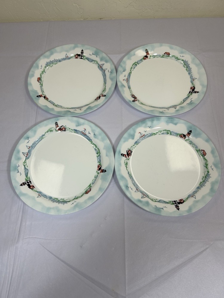 (Set Of 4) Corelle Outer Banks Lighthouse 9