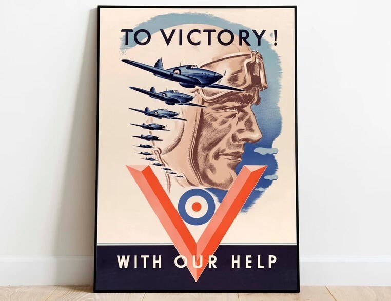World War 2 Propaganda Poster| Poster Print| Art Prints| Poster Vintage|