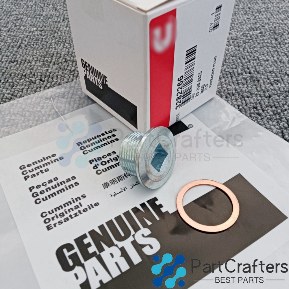 OEM Oil Drain Plug Pan Drop For Cummins 5.9L 6B 8.3C 22 x1.5 3282266 3287561