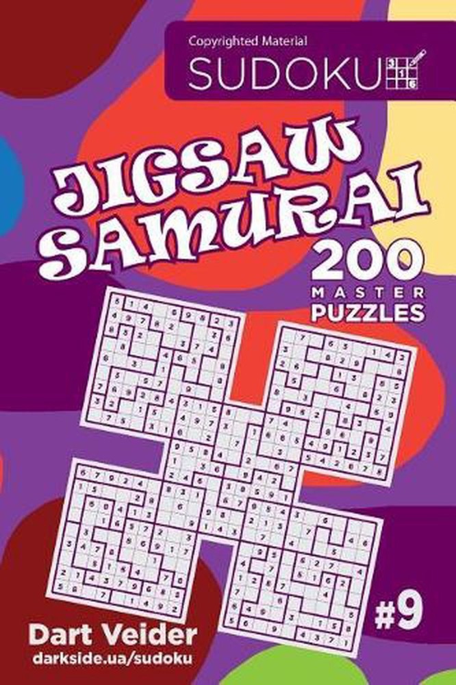 Sudoku Jigsaw Samurai - 200 Master Puzzles 9x9 (Volume 9) by Dart Veider (Englis