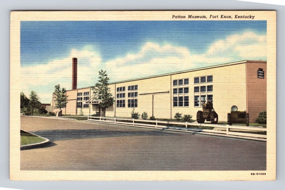 Fort Knox KY-Kentucky, Patton Museum, Antique, Vintage c1951 Souvenir Postcard