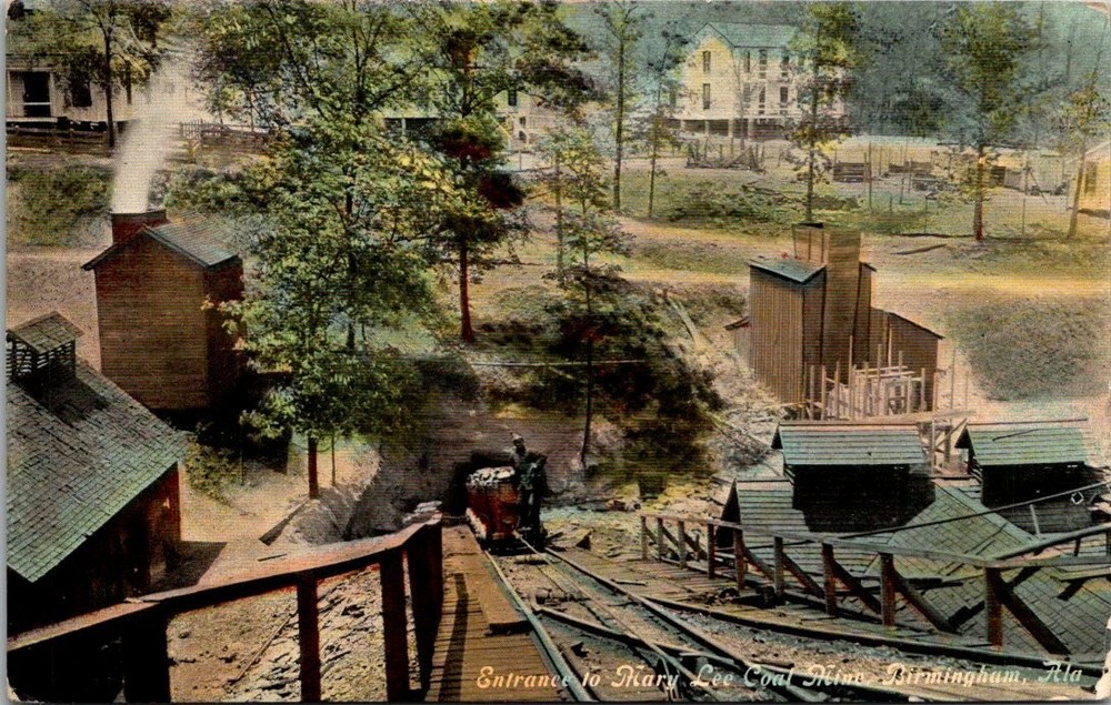 Mary Lee Coal Mine Birmingham Alabama Vintage Postcard S. H. Kress