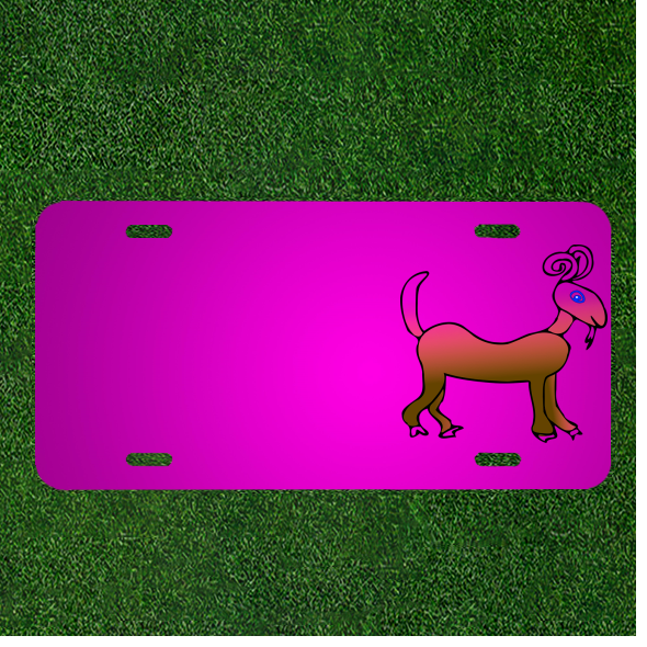 Create Your Custom Personalized Car License Plate - Add Names, Ram Animal, or Mutant Designs for a Unique Look