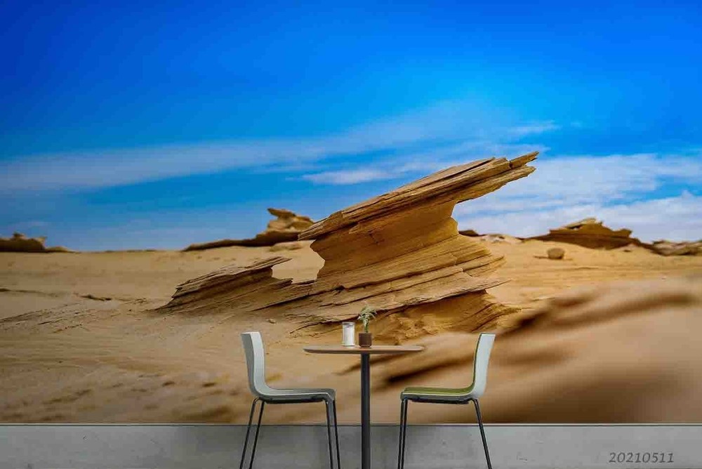 3D Sky Gobi Desert Landscape Wall Murals Wallpaper Murals Wall Sticker