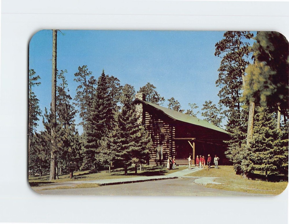 Postcard Douglas Lodge Itasca State Park Laporte Minnesota USA