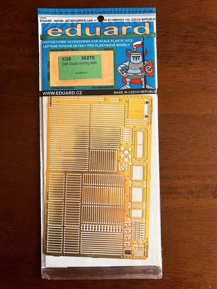 New Eduard 36270 Photo Etch Set 1/35 Armor D9R Doobi Cooling Slats for MENG Kit