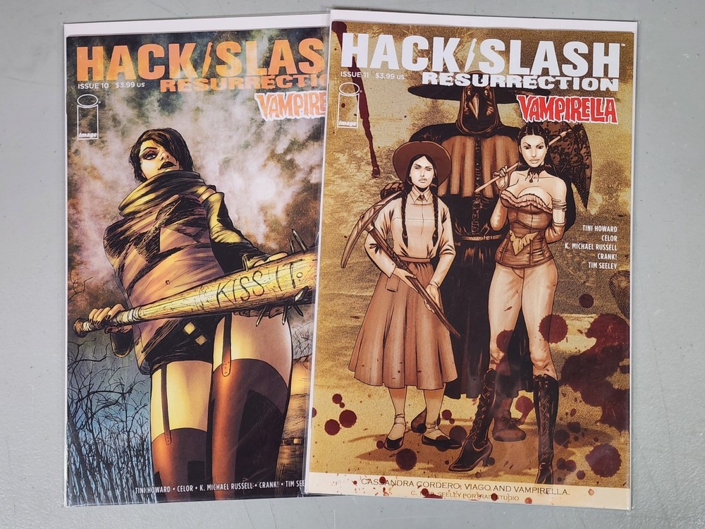 HACK SLASH RESURRECTION #10 & 11 Cover A NM Image Comics 2018 Vampirella
