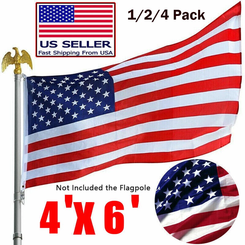 4x6 FT US American Flag Outdoor Polyester USA Banner