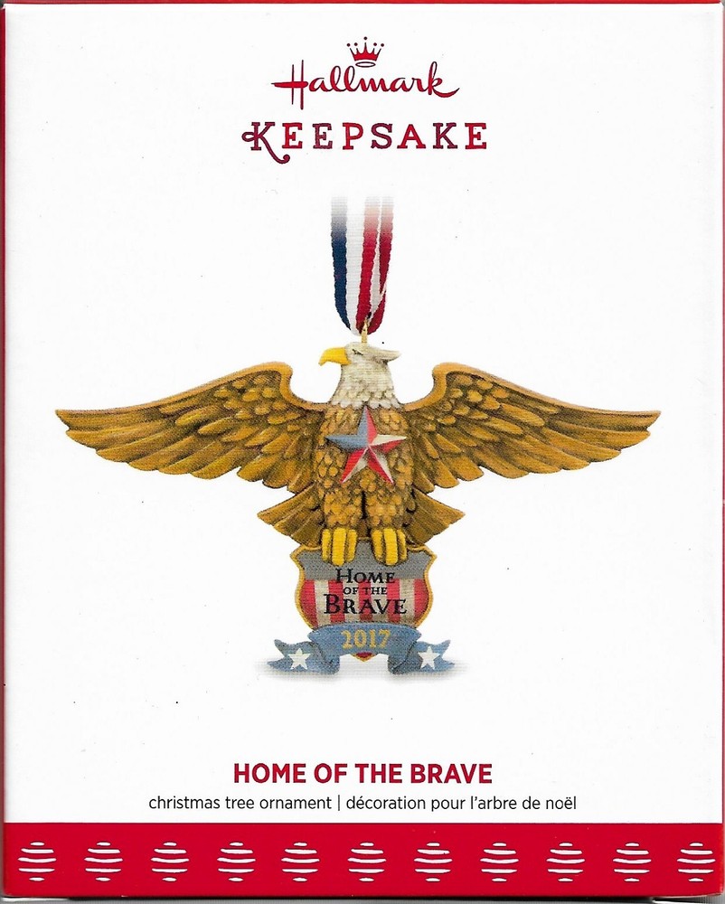 2017 Hallmark Keepsake Ornament Home of the Brave American Eagle New