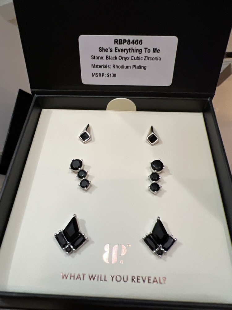 Ring Bomb Party, RBP8466, She's Everything To Me, Black Onyx Cubic Zirconia