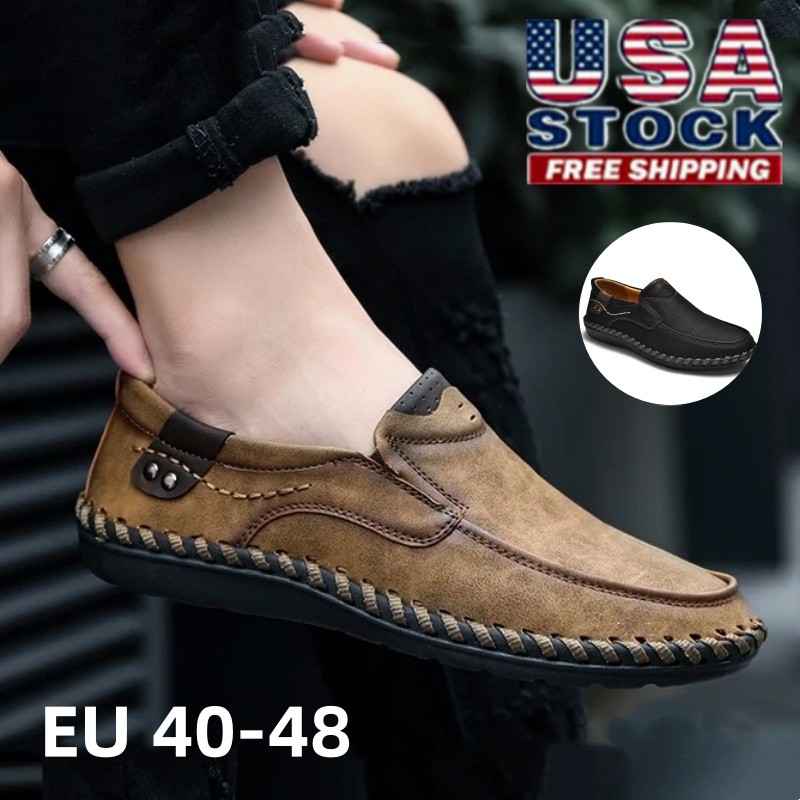 Men Loafers Casual Shoes Comfortable Loafers Slip on Boat Shoes Driving Shoes
