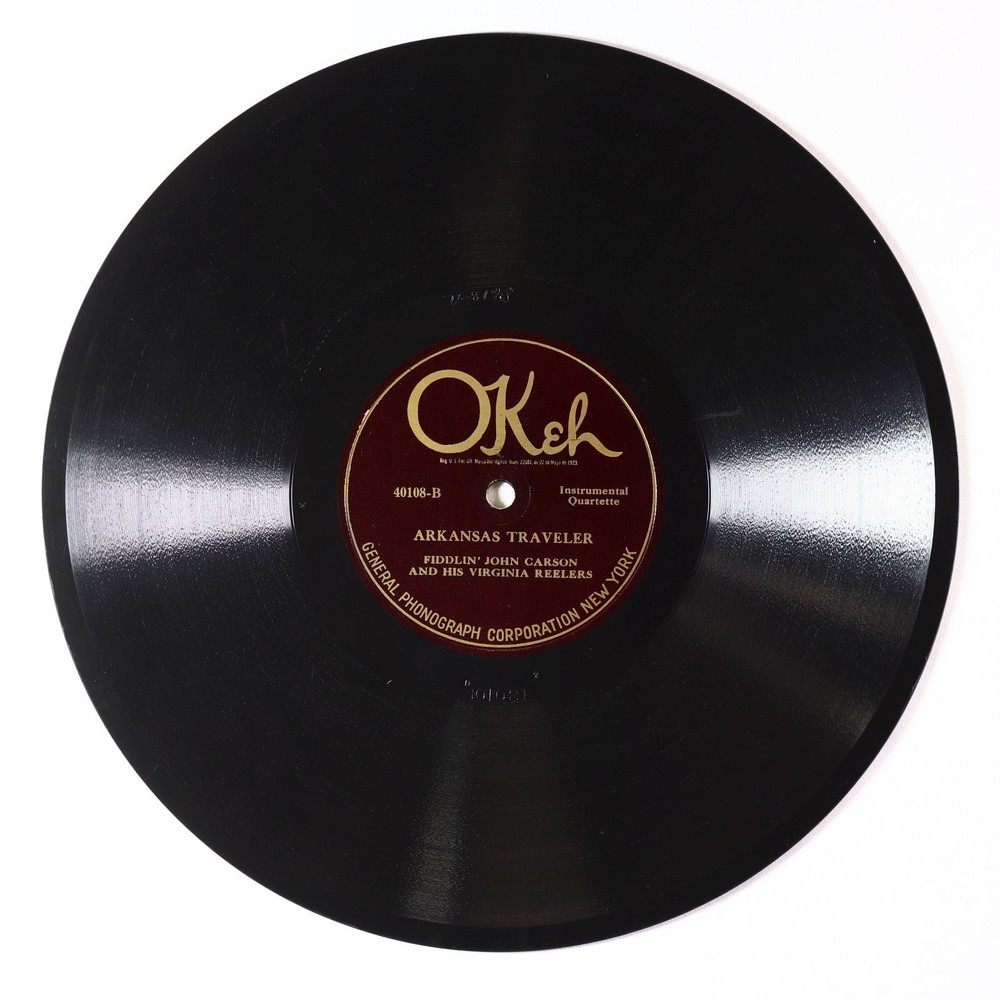 Prewar C&W 78 - Fiddlin' John Carson - Arkansas Traveler - Okeh 40108 VG+