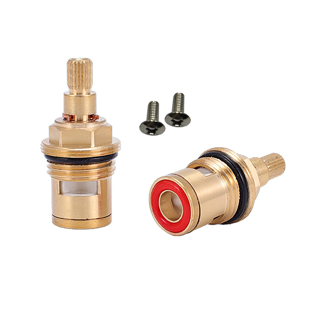 2Pcs Brass Replacement Tap Cartridge Valve for Kitchen Basin Mixer