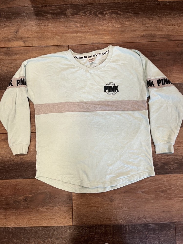 PINK Victoria Secret Sweatshirt Size L vintage blue